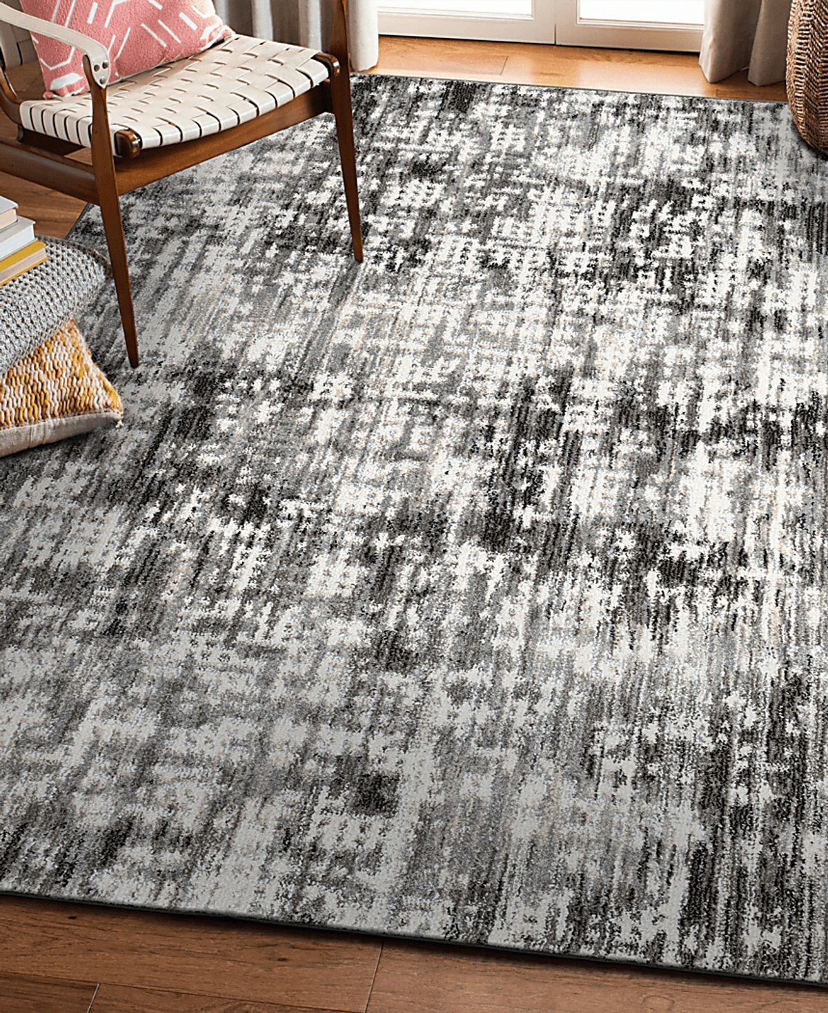 Hydran Gray Rugs | Rooms to Go