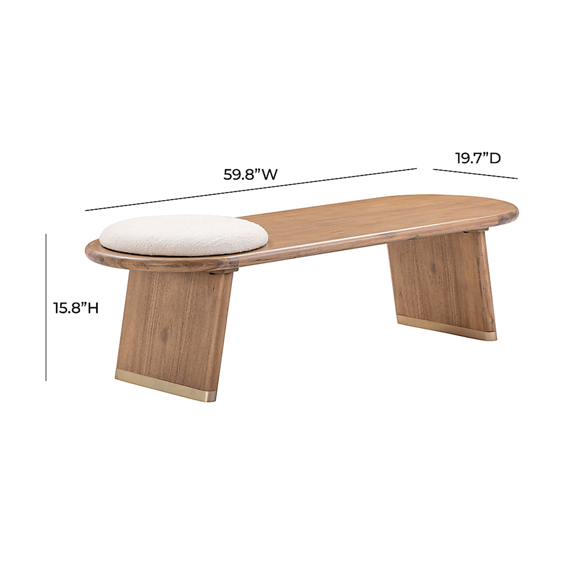 Hyledge Brown Bench - Image 11