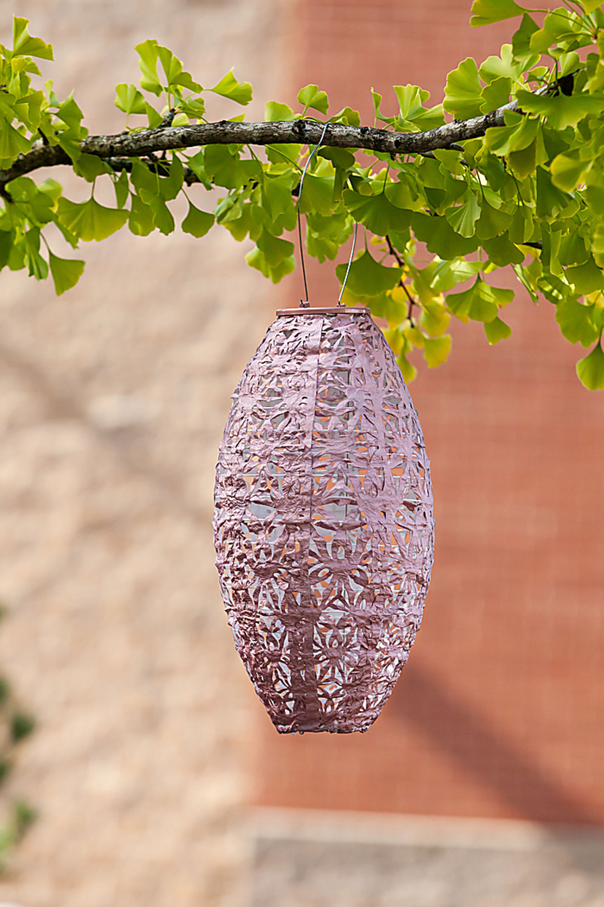 Hymin Estates Outdoor Pink Solar Lantern - Image 12