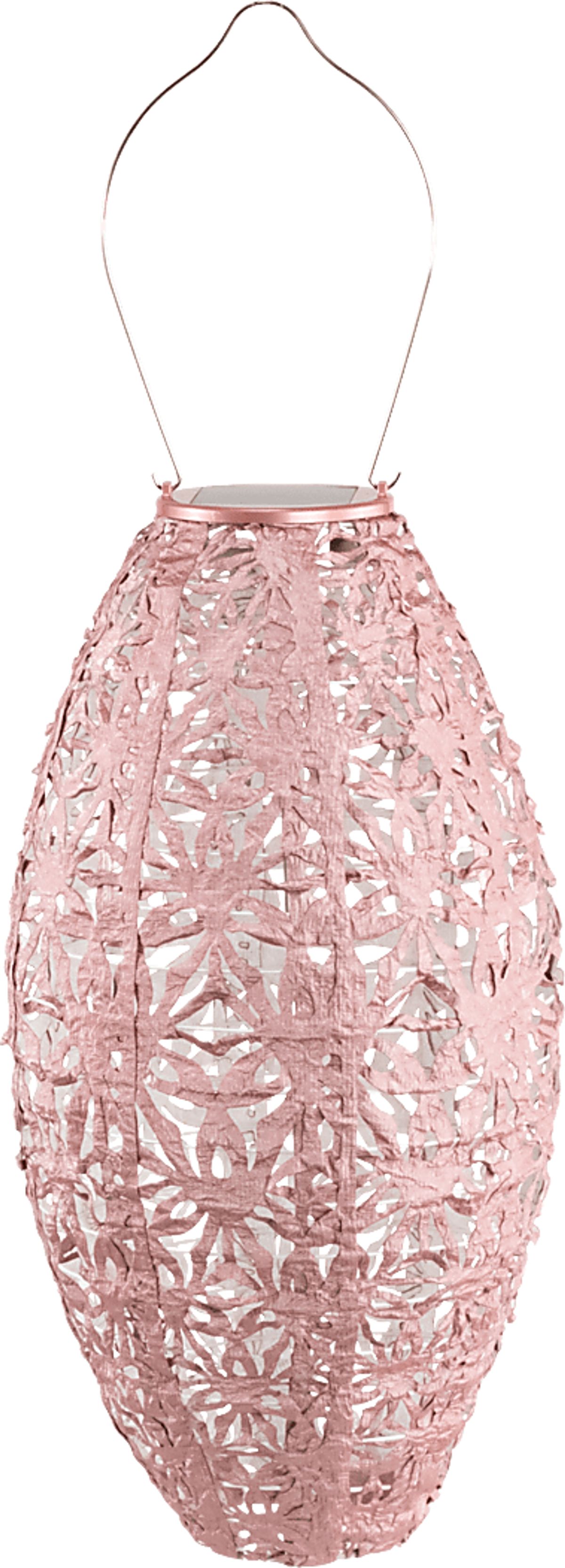 Hymin Estates Pink Outdoor Lantern | Rooms to Go