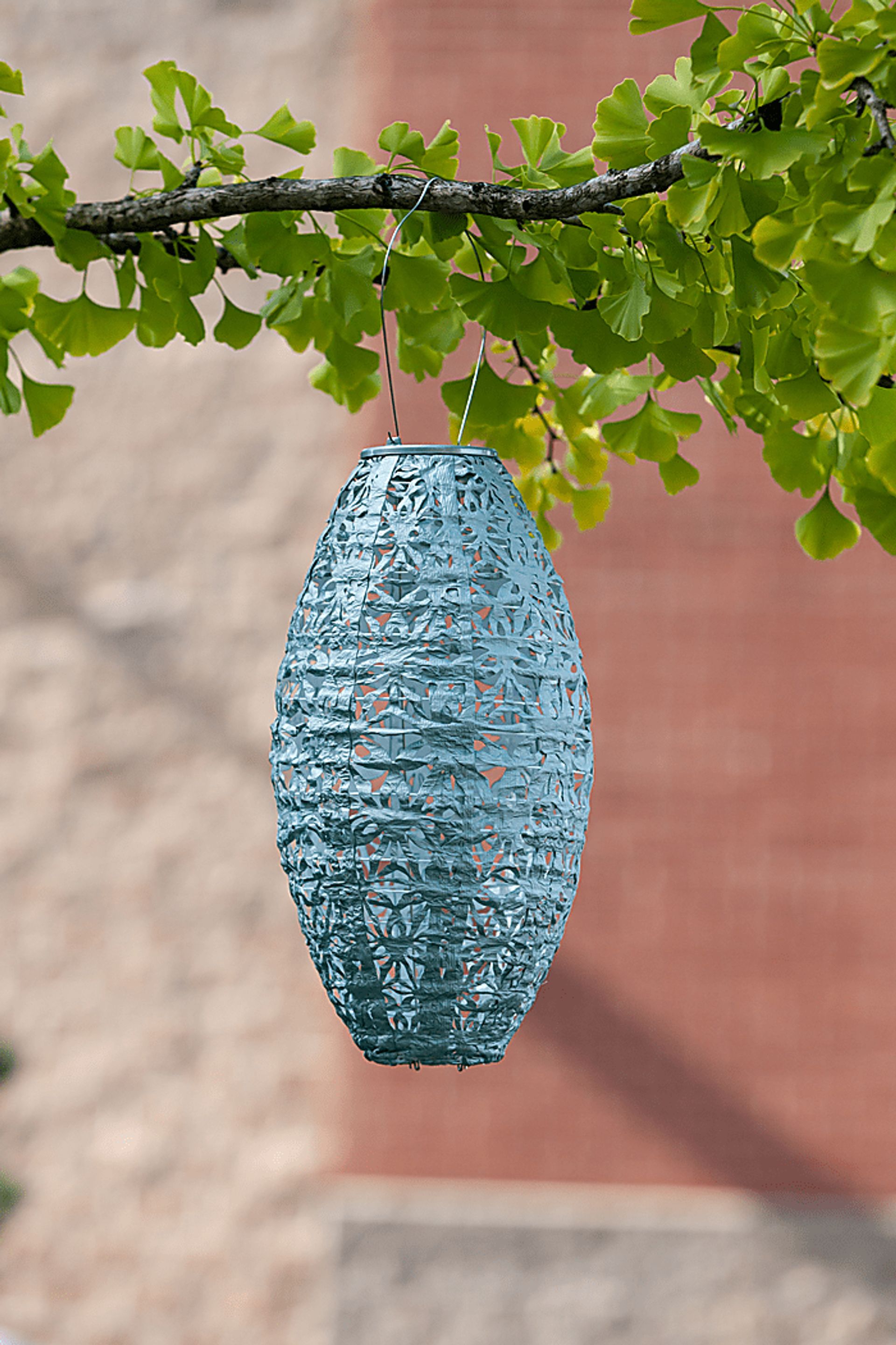 Hymin Estates Outdoor Sage Solar Lantern - Image 13