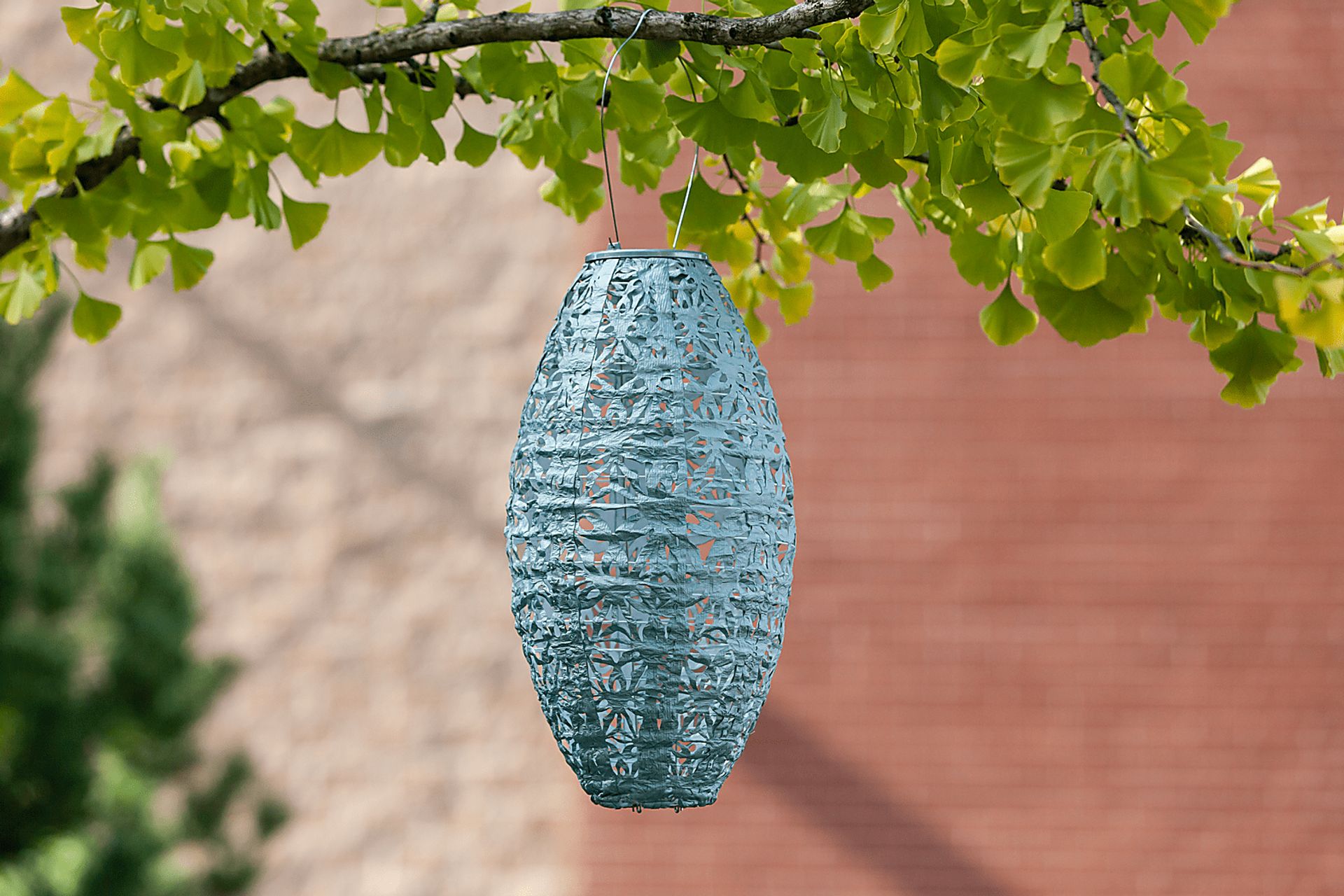 Hymin Estates Outdoor Sage Solar Lantern - Image 14