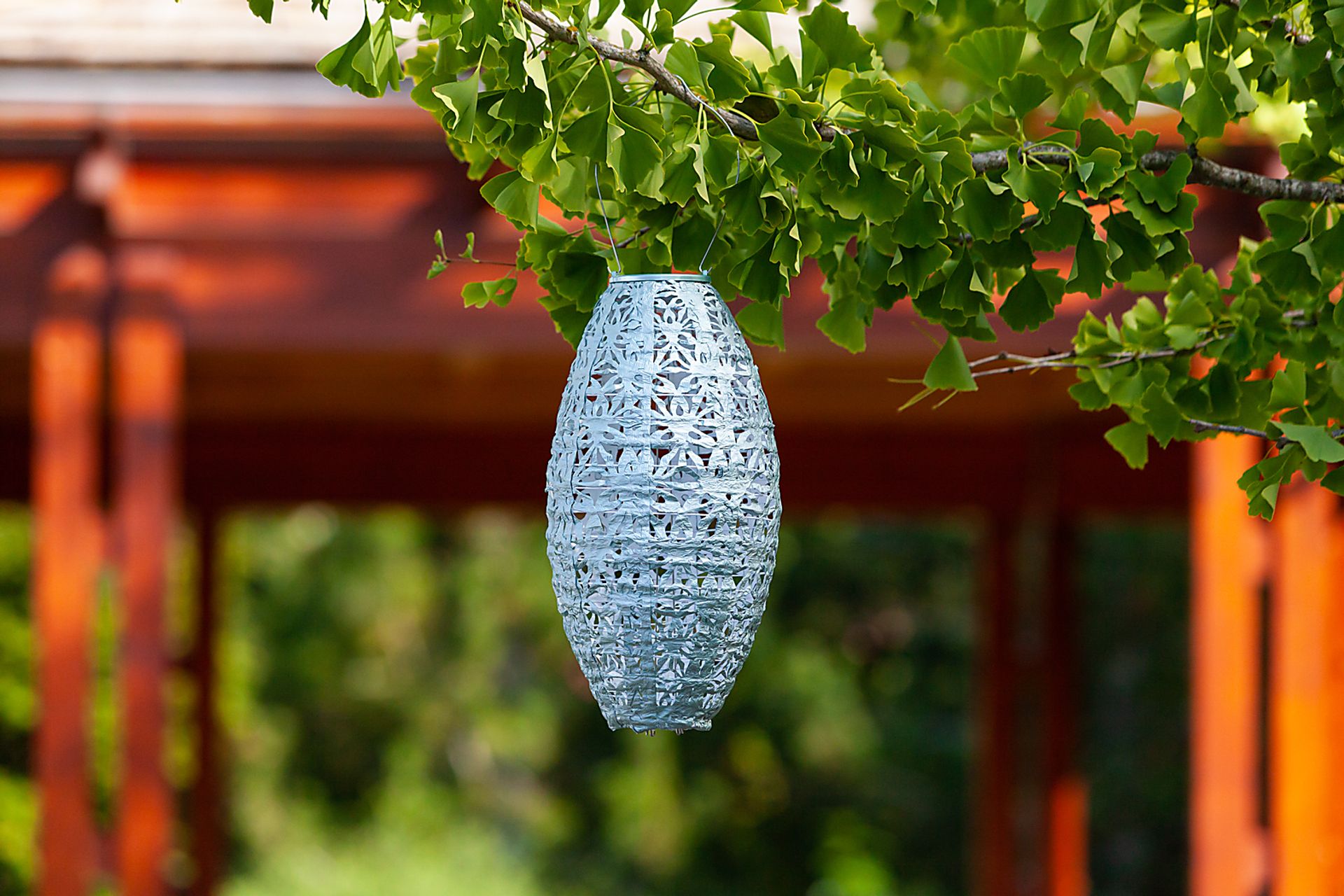 Hymin Estates Outdoor Sage Solar Lantern - Image 16