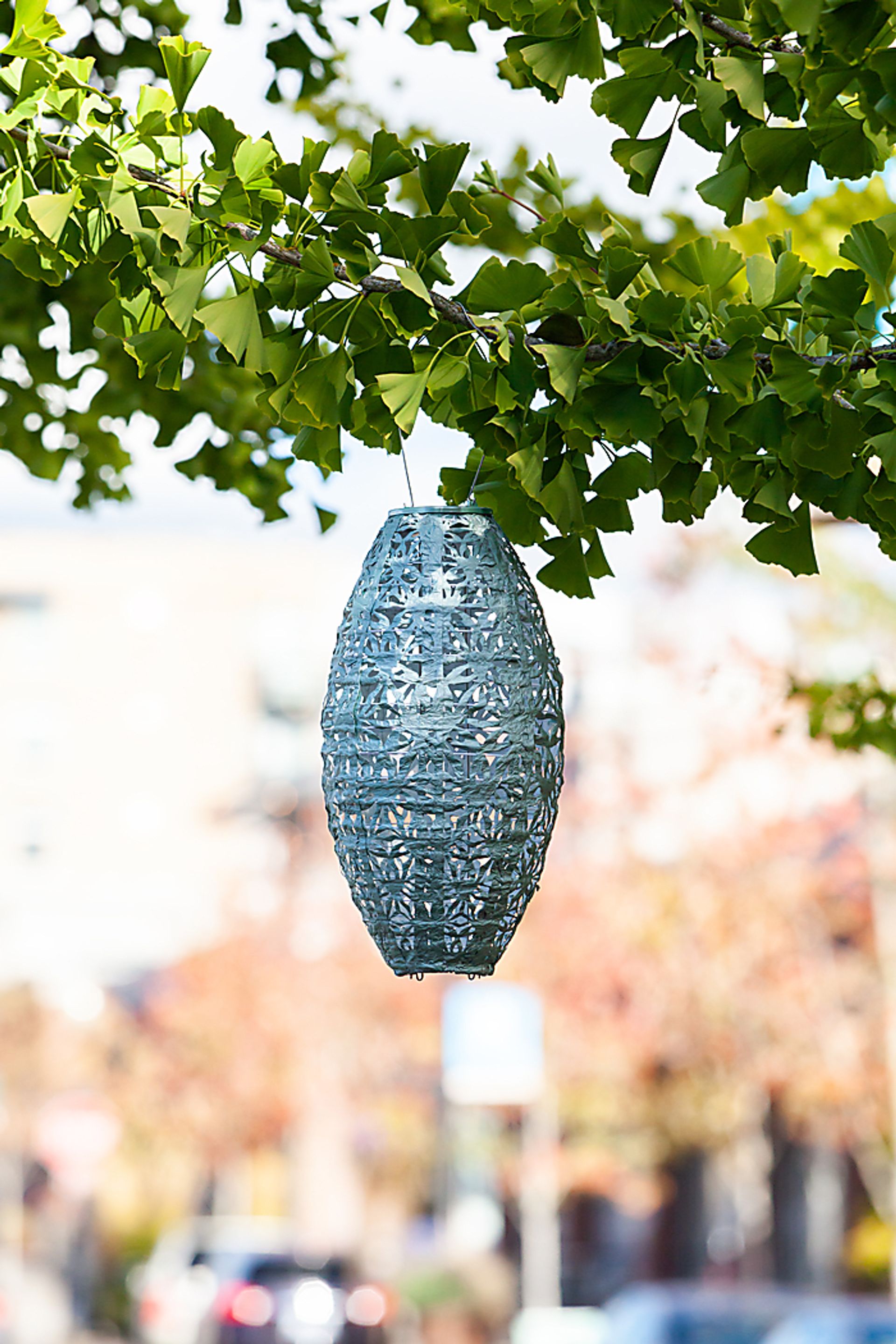 Hymin Estates Outdoor Sage Solar Lantern - Image 8