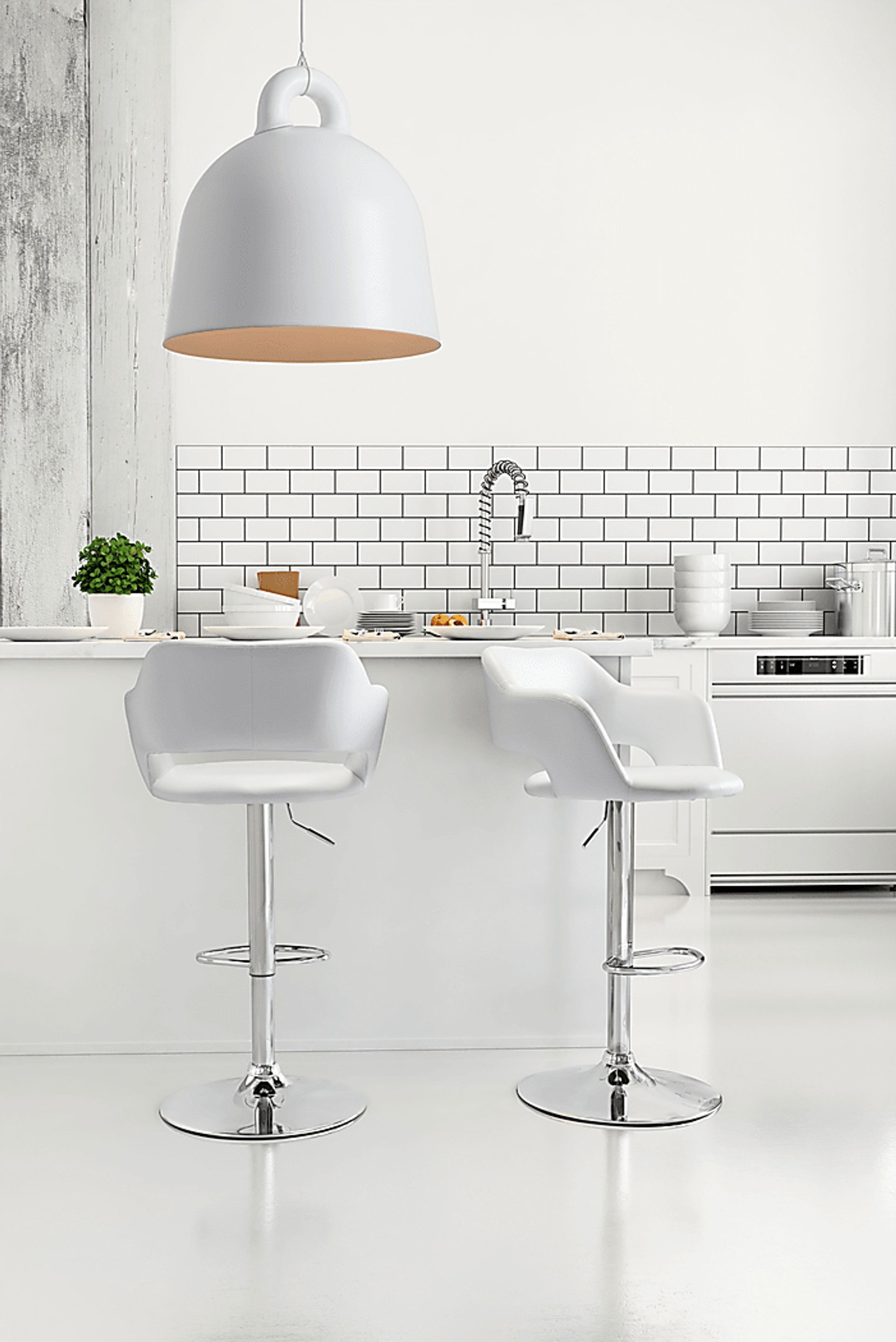 Hysteria White Barstool - Image 2
