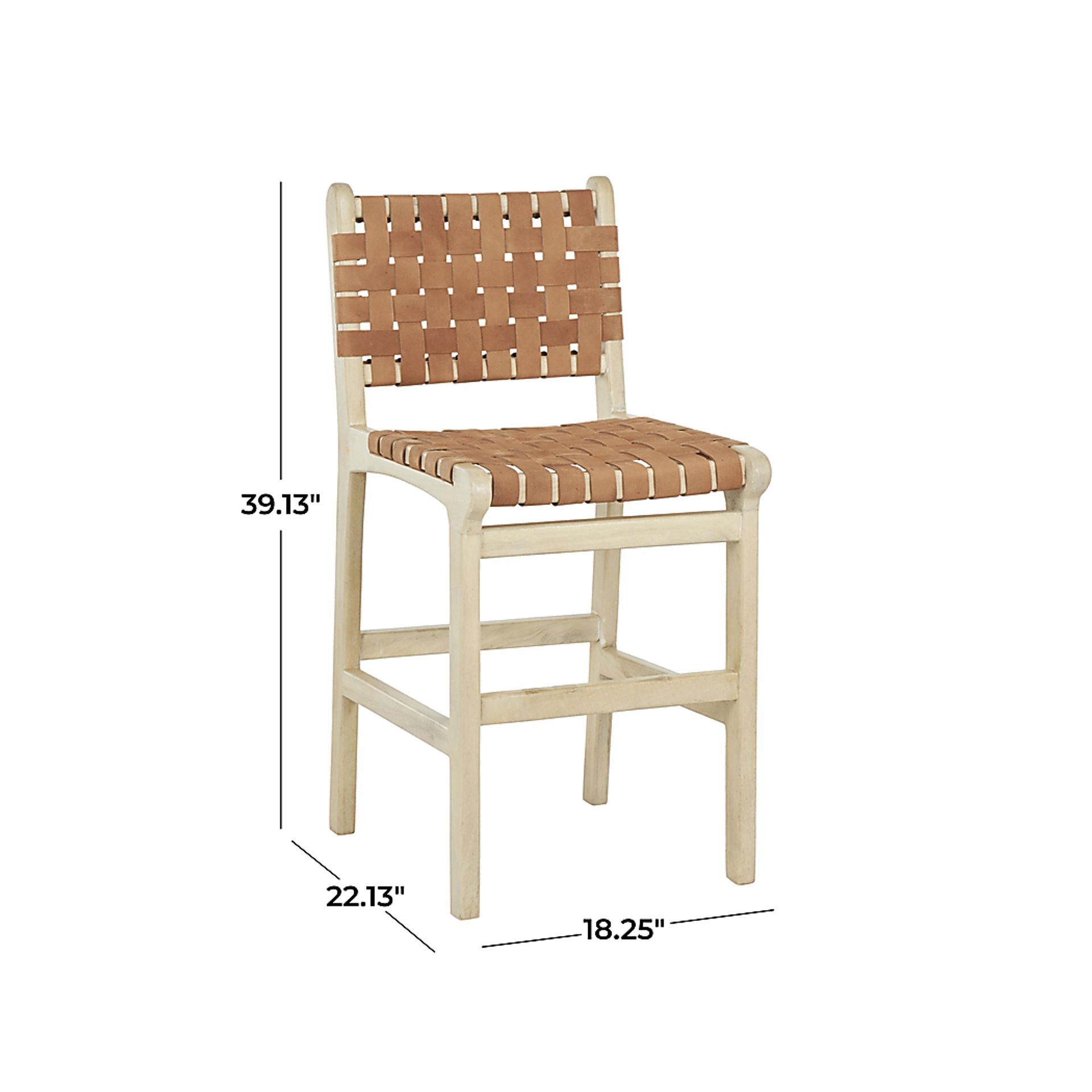 Lagre Brown Barstool - Image 7