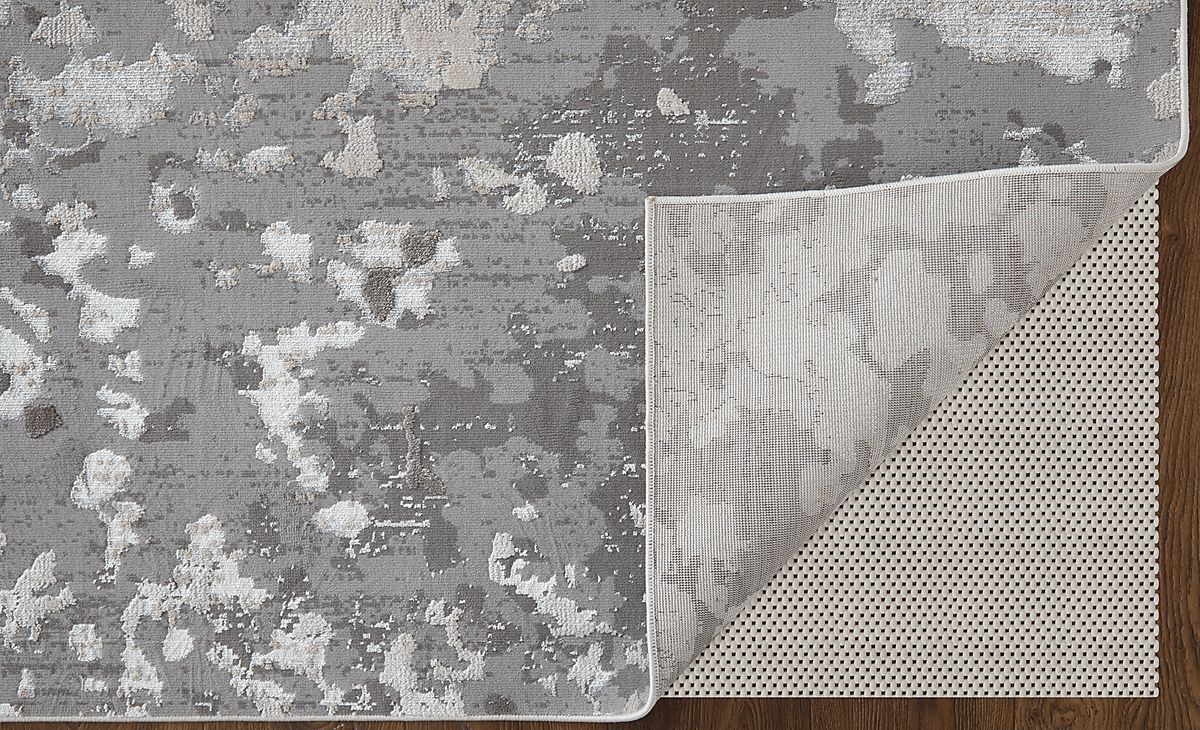 Iariko Gray,Silver,White Gray,White Rugs | Rooms to Go
