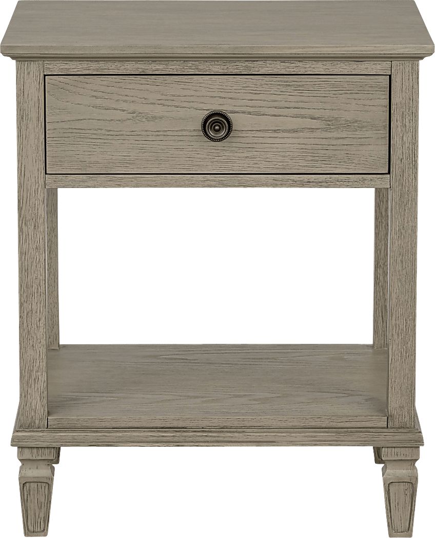 Iceway I Gray Nightstand