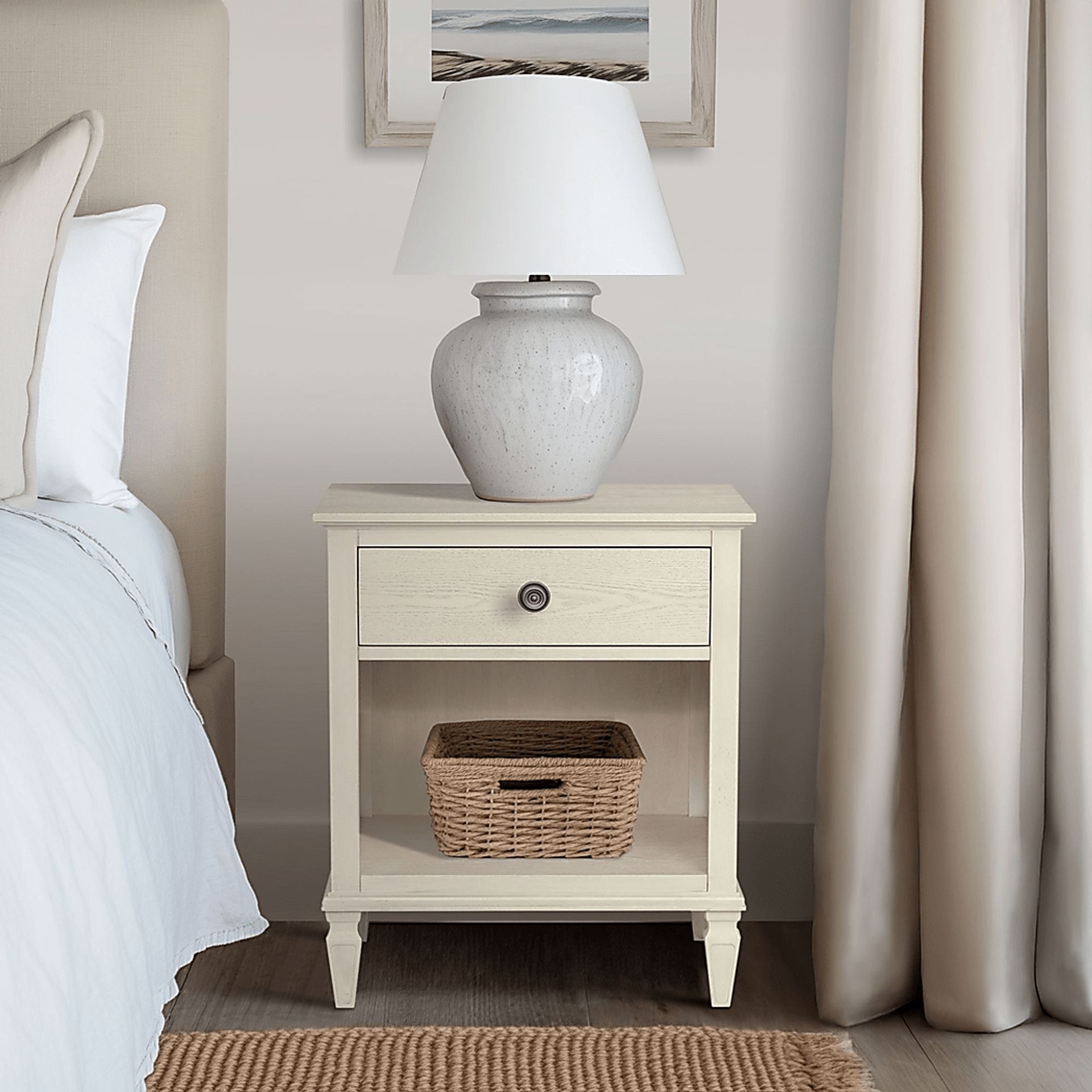 Iceway II Cream Nightstand - Image 3
