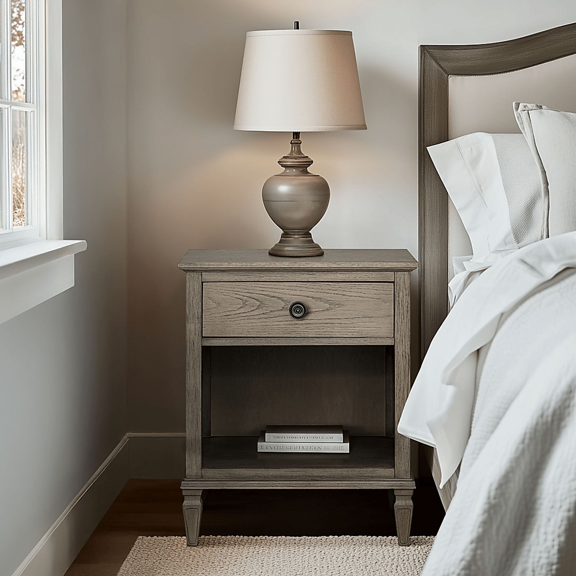 Iceway II Gray Nightstand - Image 3