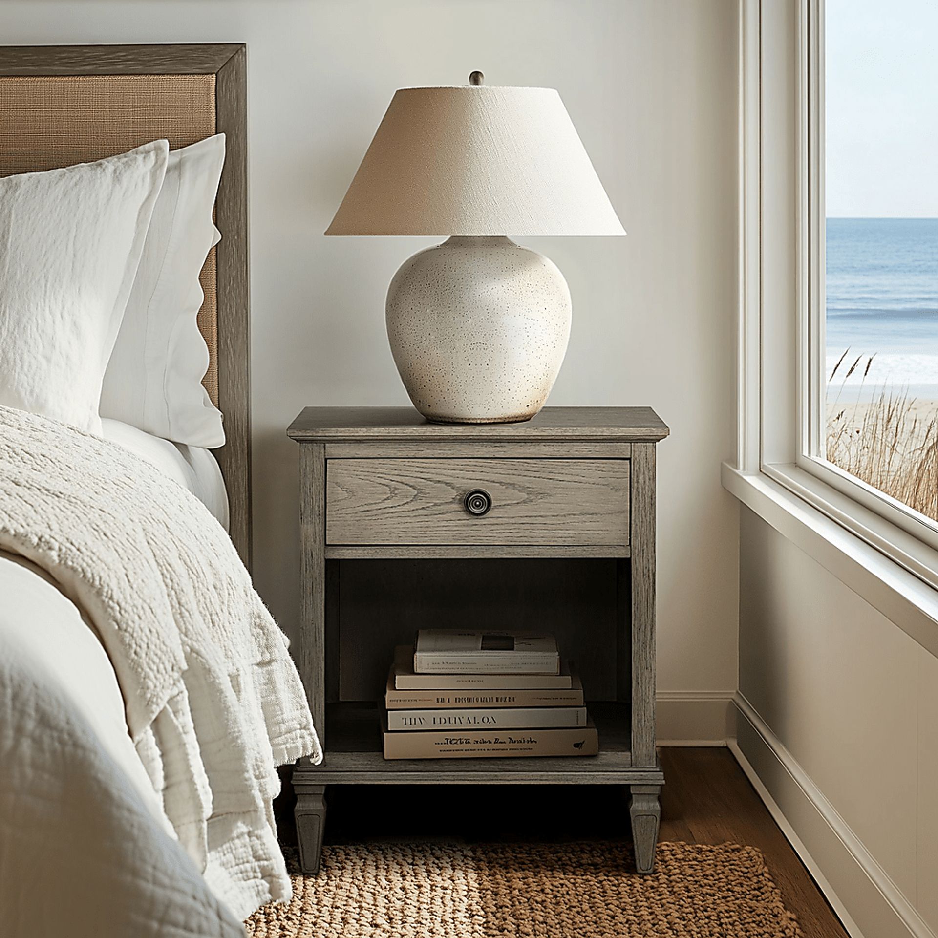 Iceway II Gray Nightstand - Image 4