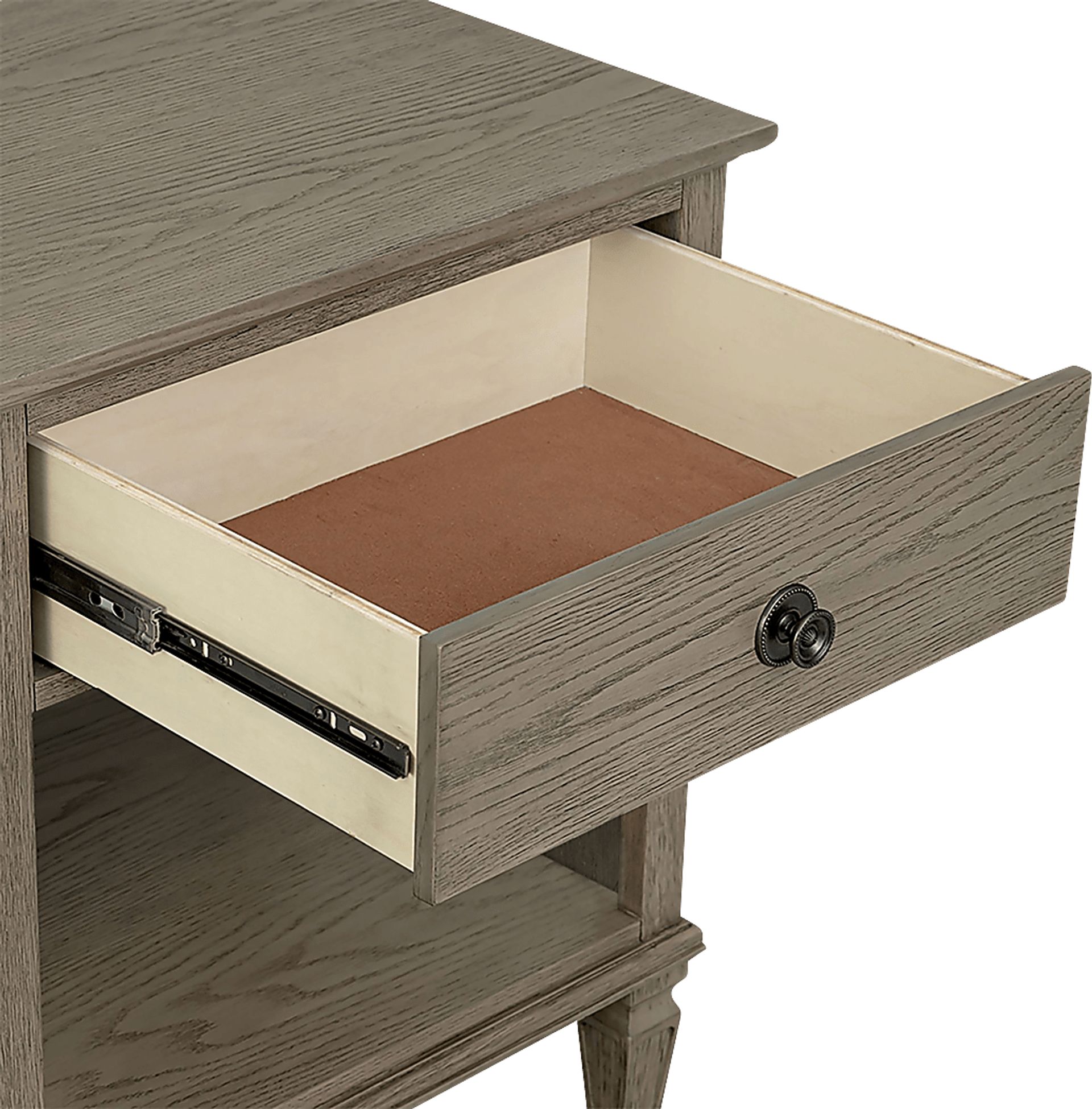 Iceway II Gray Nightstand - Image 5