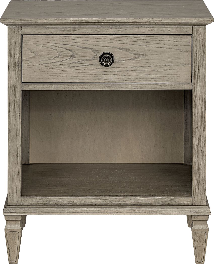 Iceway II Gray Nightstand
