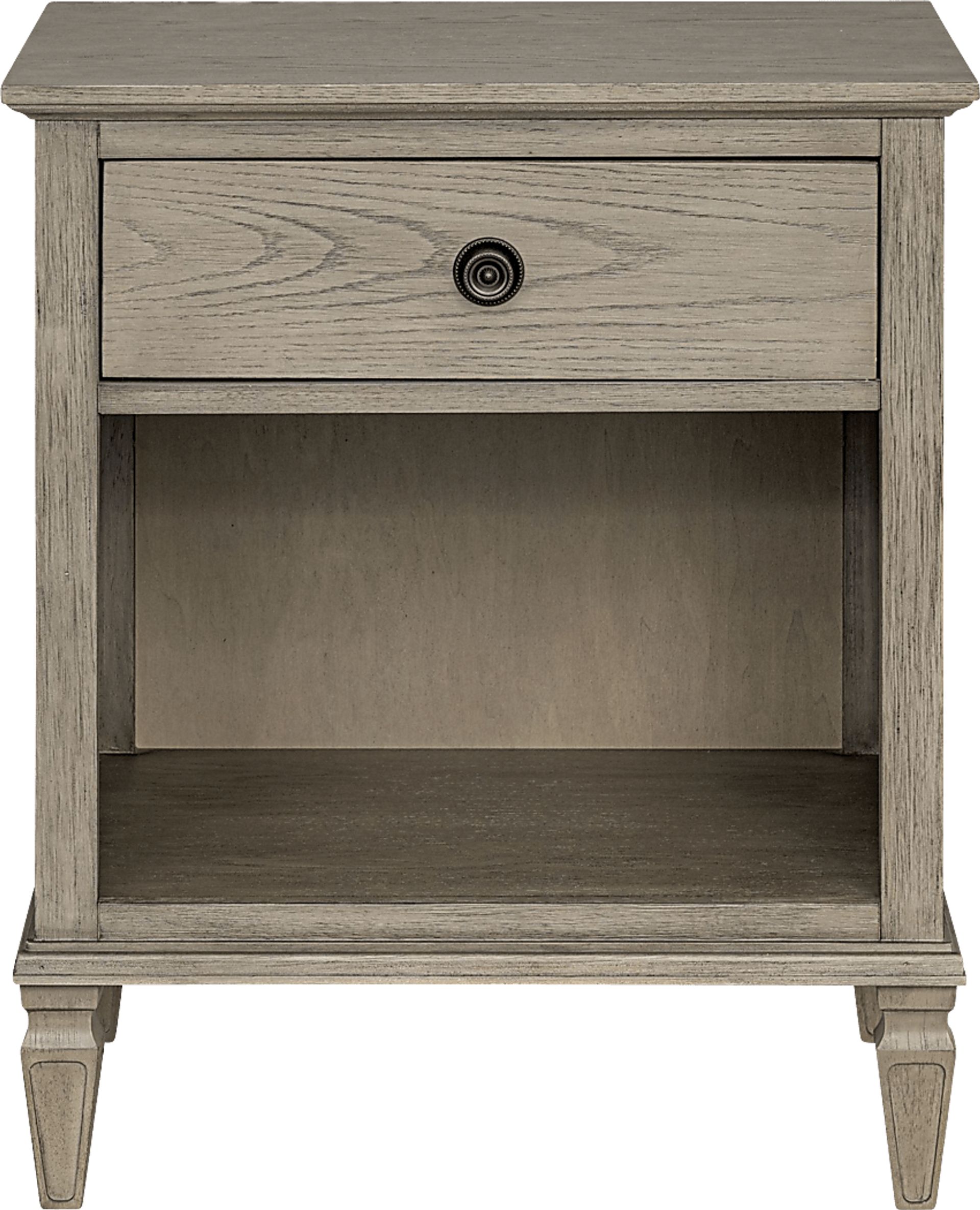 Iceway II Gray Nightstand - Image 1