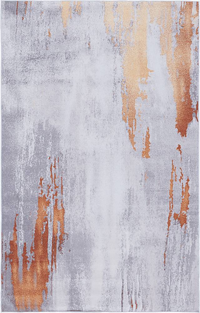 Ichana Gray/Rust 6' x 9' Rug - Thumbnail - Image 1