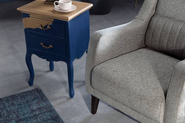 Ickenham Gray Accent Chair - Thumbnail - Image 5