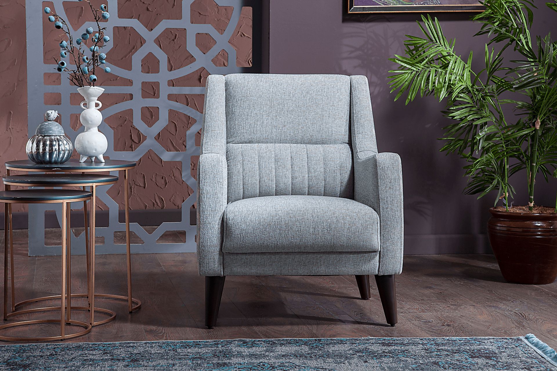 Ickenham Light Gray Accent Chair - Image 4