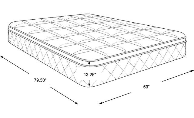 Dimension Image. Please refer to the Dimension Tab on this page for dimension details.
