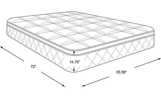 Dimension Image. Please refer to the Dimension Tab on this page for dimension details.