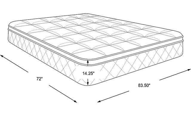 Dimension Image. Please refer to the Dimension Tab on this page for dimension details.