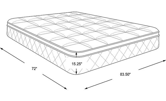 Dimension Image. Please refer to the Dimension Tab on this page for dimension details.