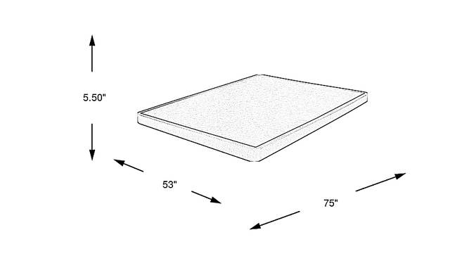 Dimension Image. Please refer to the Dimension Tab on this page for dimension details.