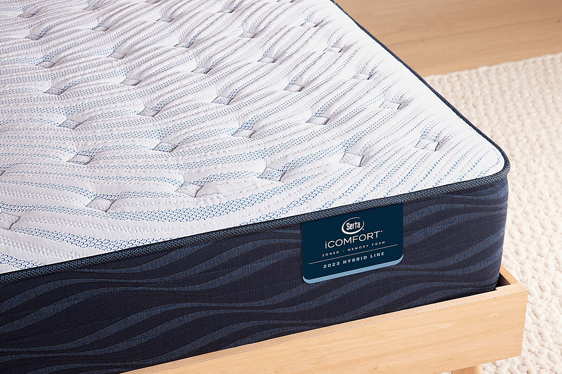 iComfort Q10 Medium Hybrid Twin Mattress - Image 2