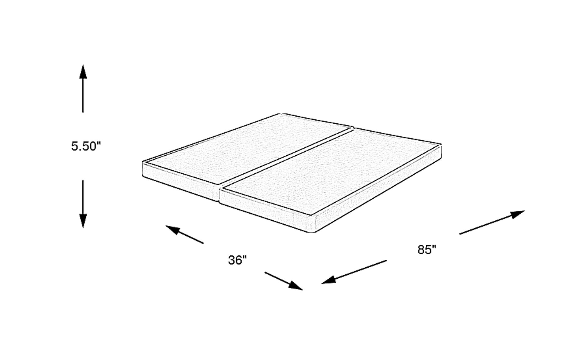 Dimension Image. Please refer to the Dimension Tab on this page for dimension details.