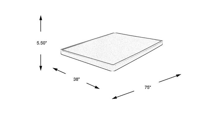 Dimension Image. Please refer to the Dimension Tab on this page for dimension details.