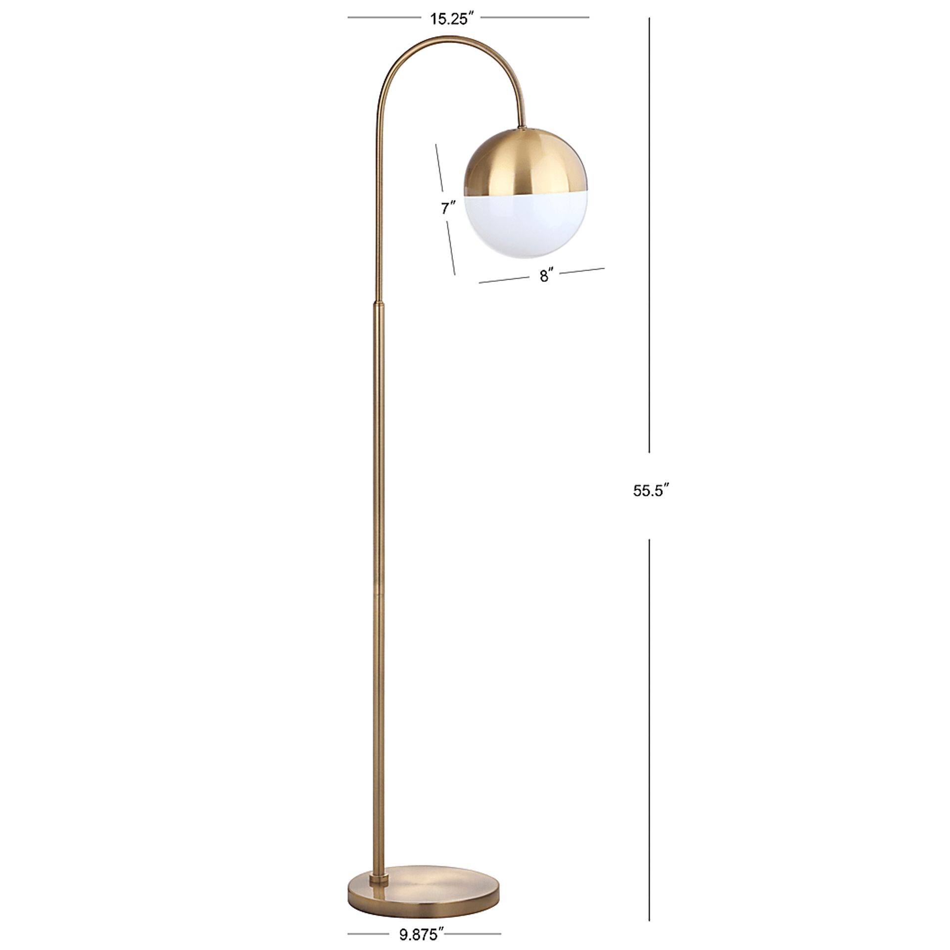 Ida Summit Gold Floor Lamp - Image 2