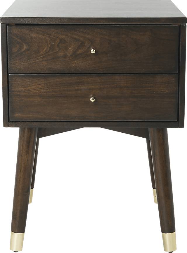 Idamor Walnut Nightstand - Thumbnail - Image 1