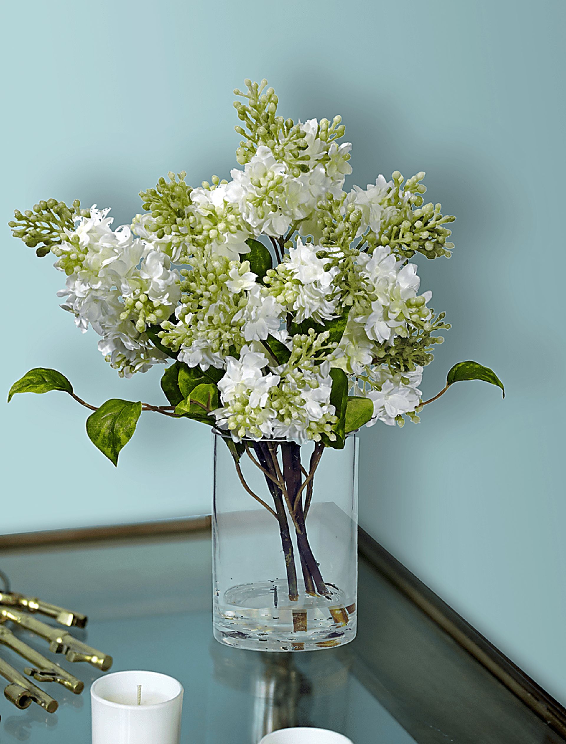 Idania Green Lilac Silk Floral - Image 4