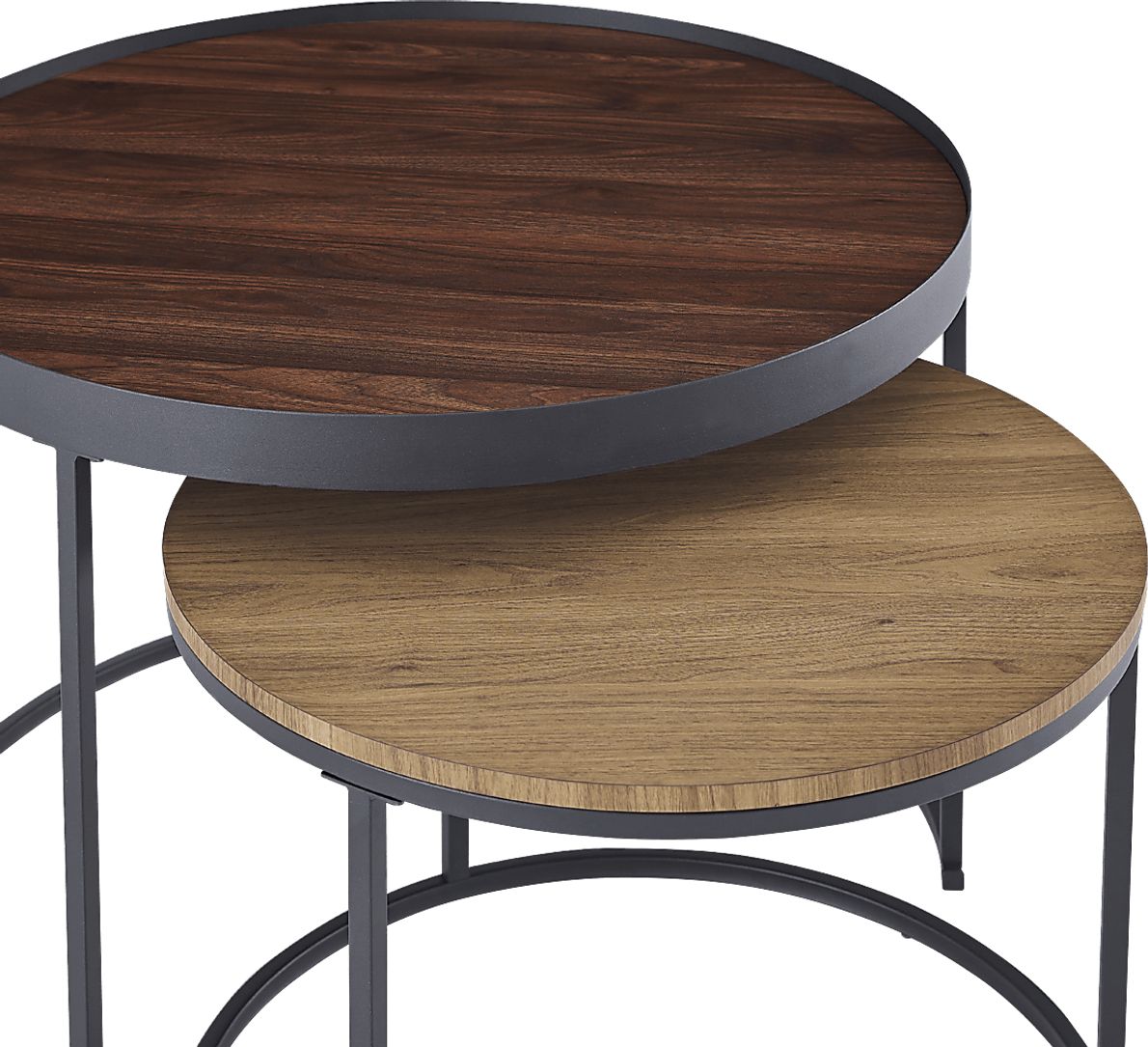Idelbrook Walnut Nesting Cocktail Tables, Set of 2 Rooms To Go
