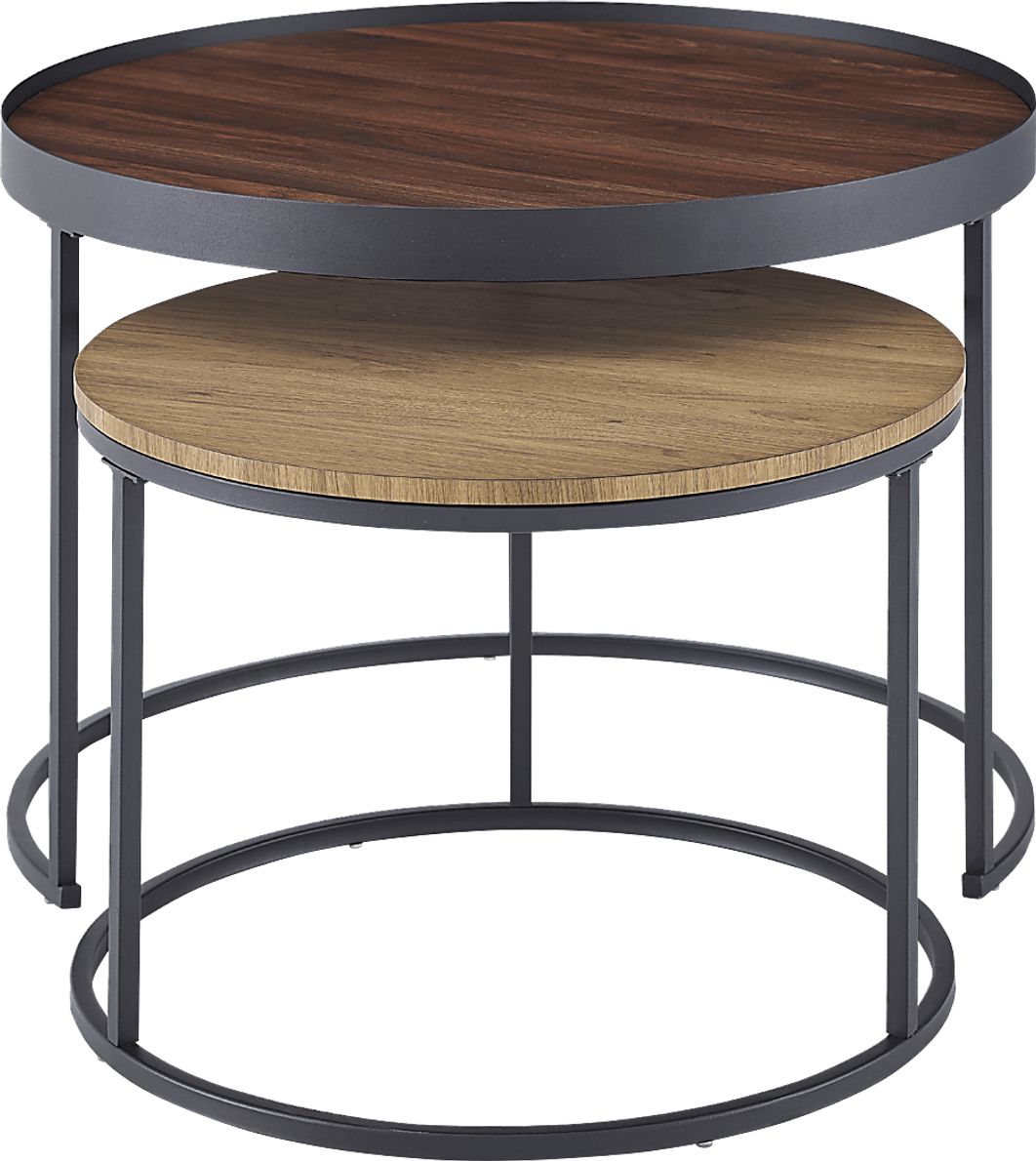 Idelbrook Walnut Nesting Cocktail Tables, Set of 2 Rooms To Go