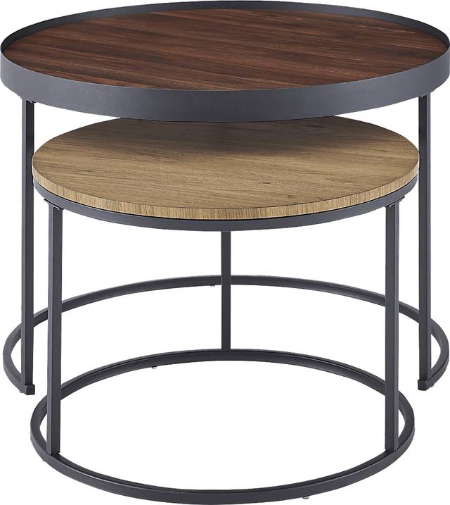 Idelbrook Walnut Nesting Cocktail Tables, Set of 2 - Thumbnail - Image 3
