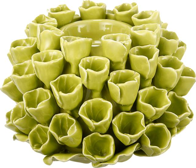 Idle Cay Lime Green Candle Holder - Thumbnail - Image 1