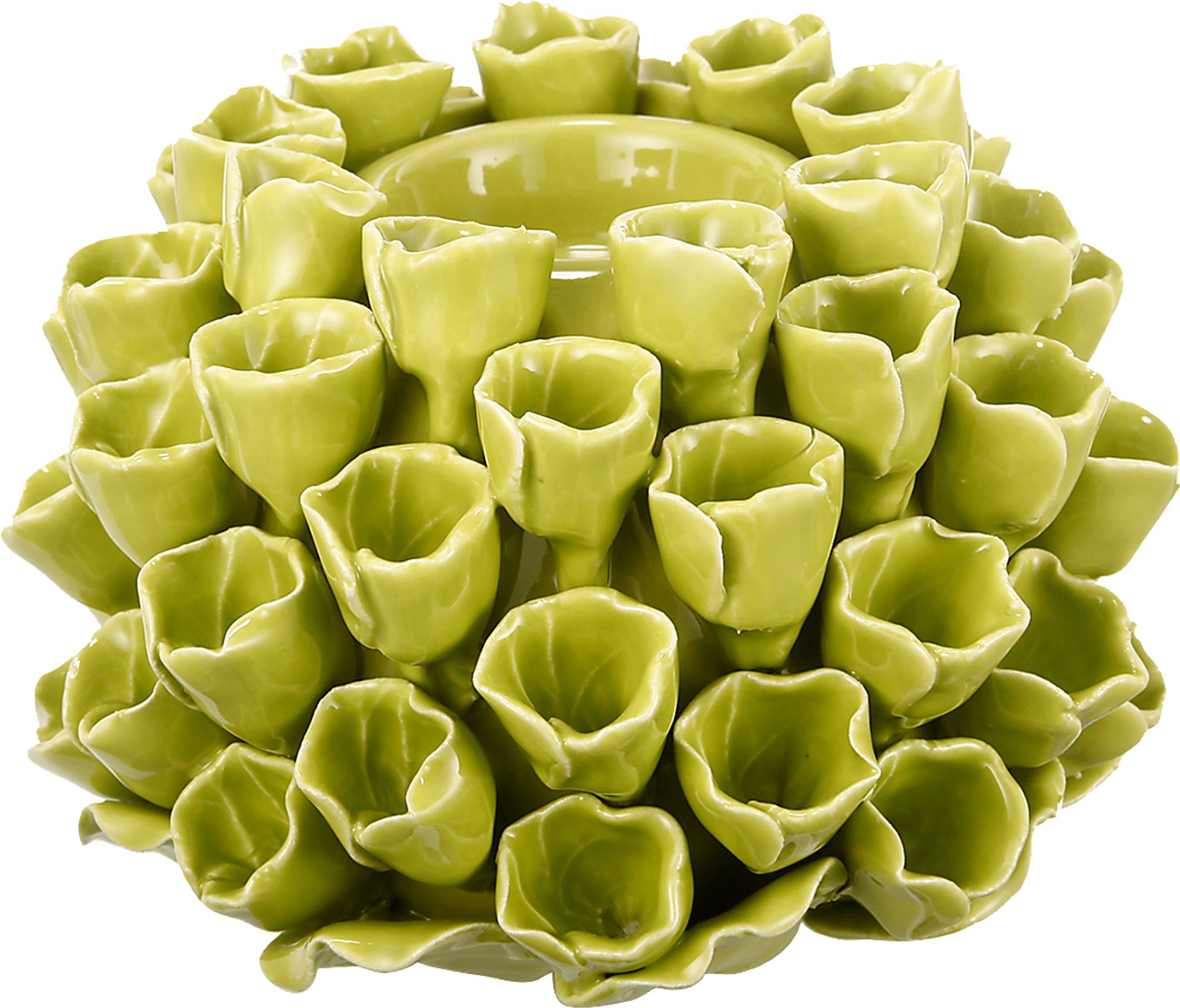 Idle Cay Lime Green Candle Holder - Image 1