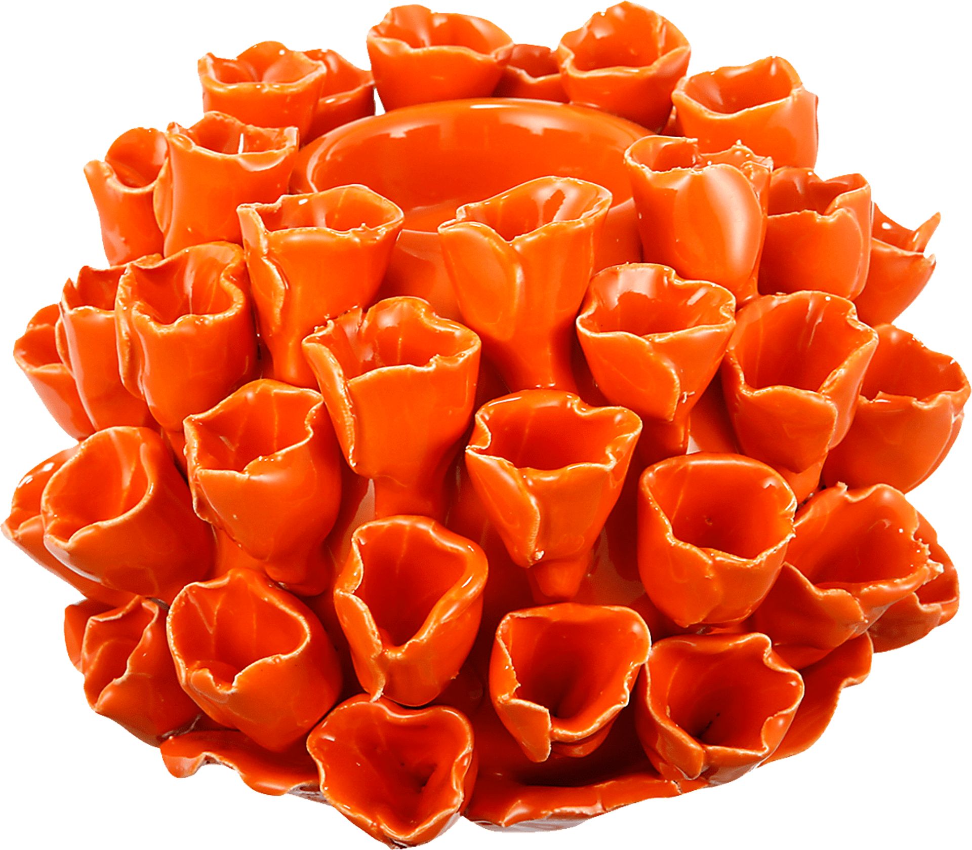 Idle Cay Orange Candle Holder - Image 1
