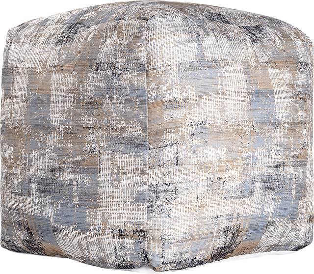 Idrisal Light Blue Pouf - Thumbnail - Image 3