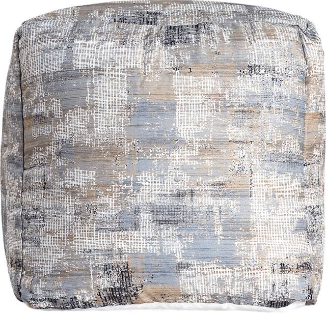 Idrisal Light Blue Pouf - Thumbnail - Image 1