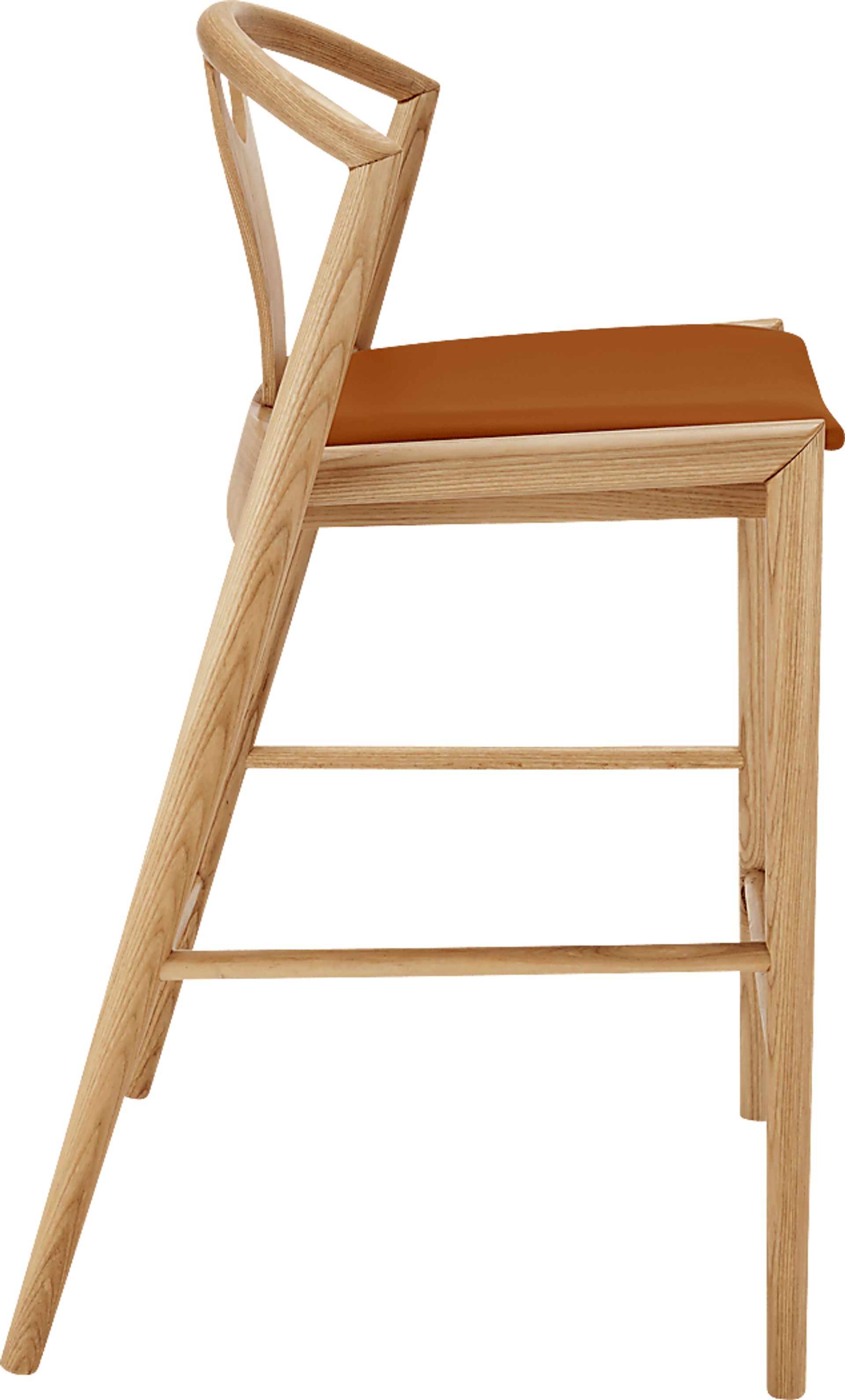Iduna II Tan and Natural Counter Height Stool - Image 3