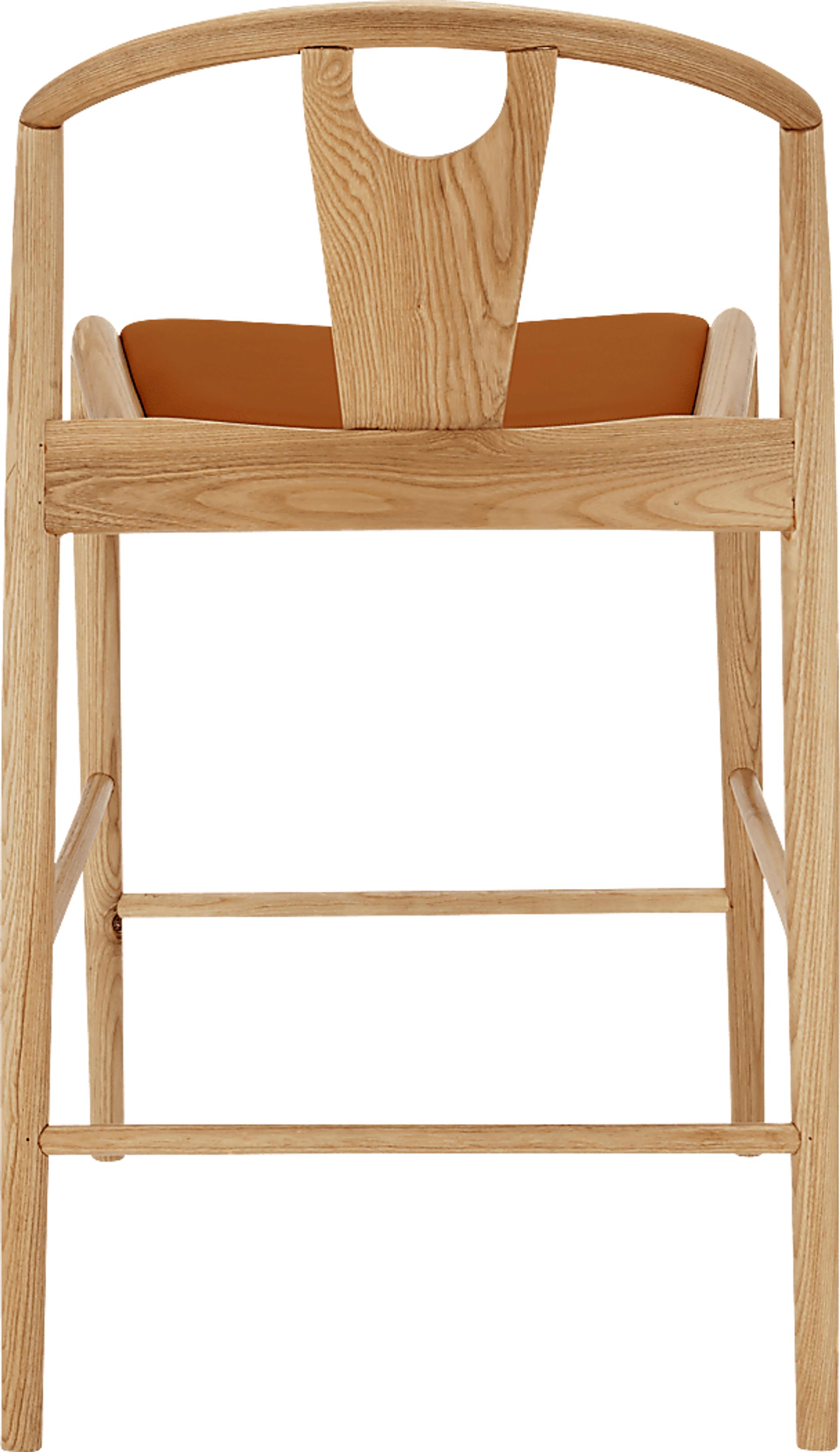 Iduna II Tan and Natural Counter Height Stool - Image 4
