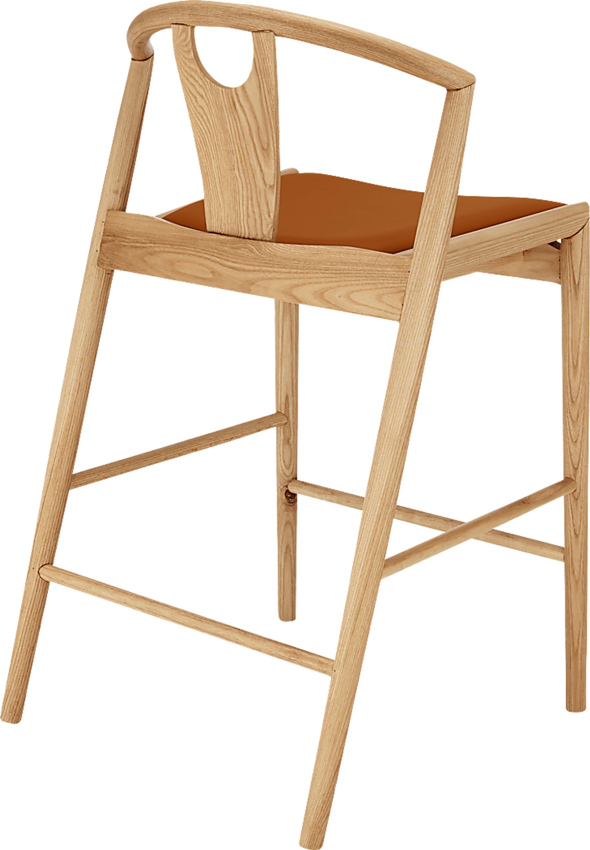 Iduna II Tan and Natural Counter Height Stool - Image 5