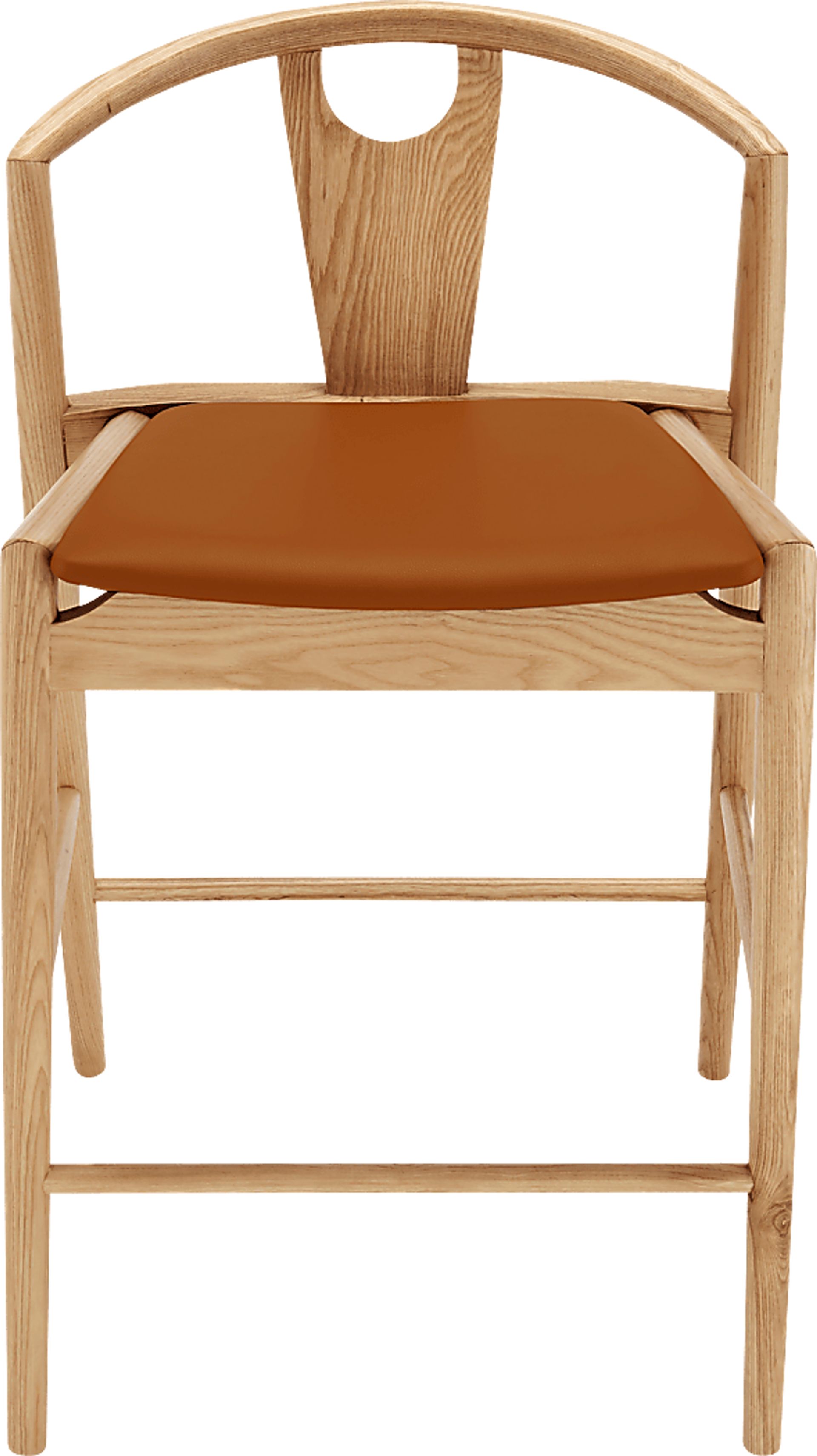 Iduna II Tan and Natural Counter Height Stool - Image 1