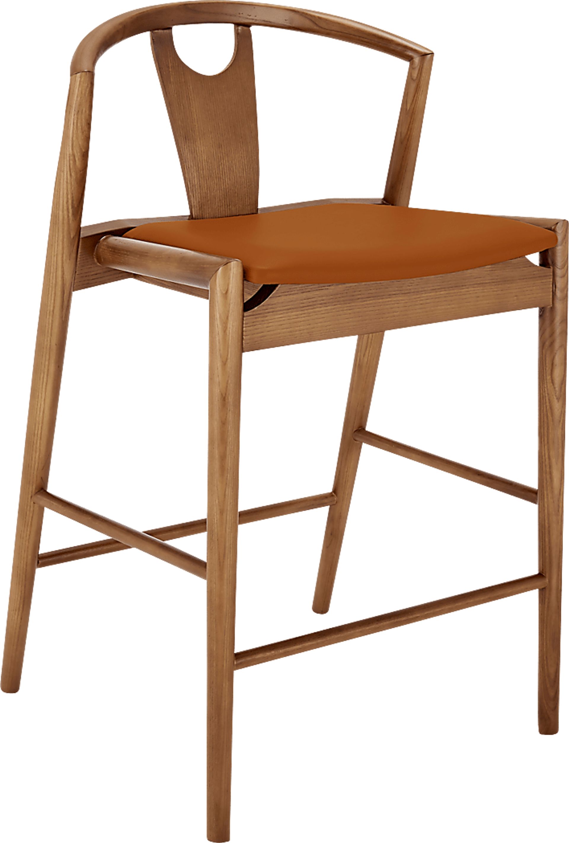 Iduna III Tan and Walnut Counter Height Stool - Image 2