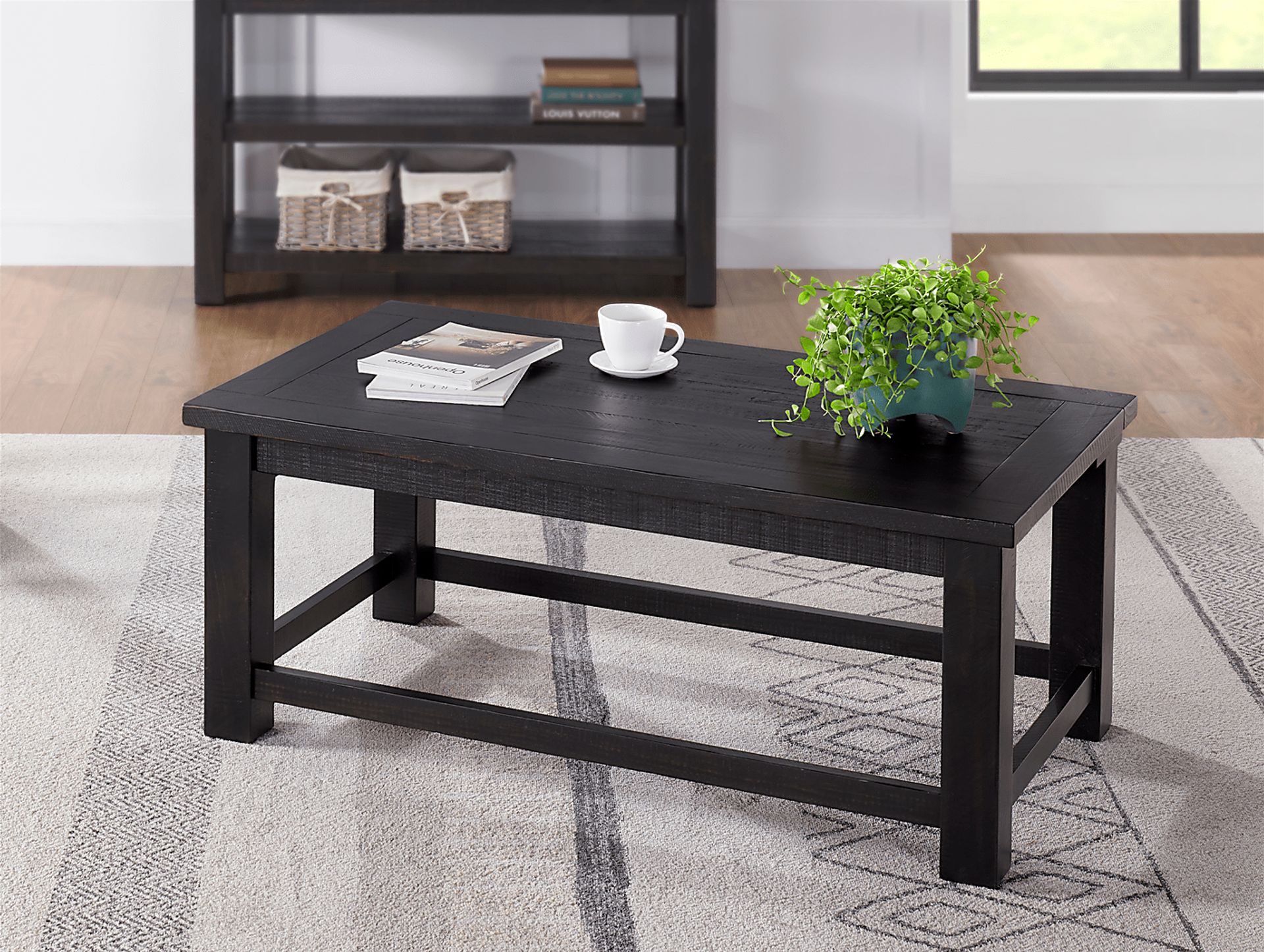 Idylwild Black Coffee Table with Lift Top - Image 6