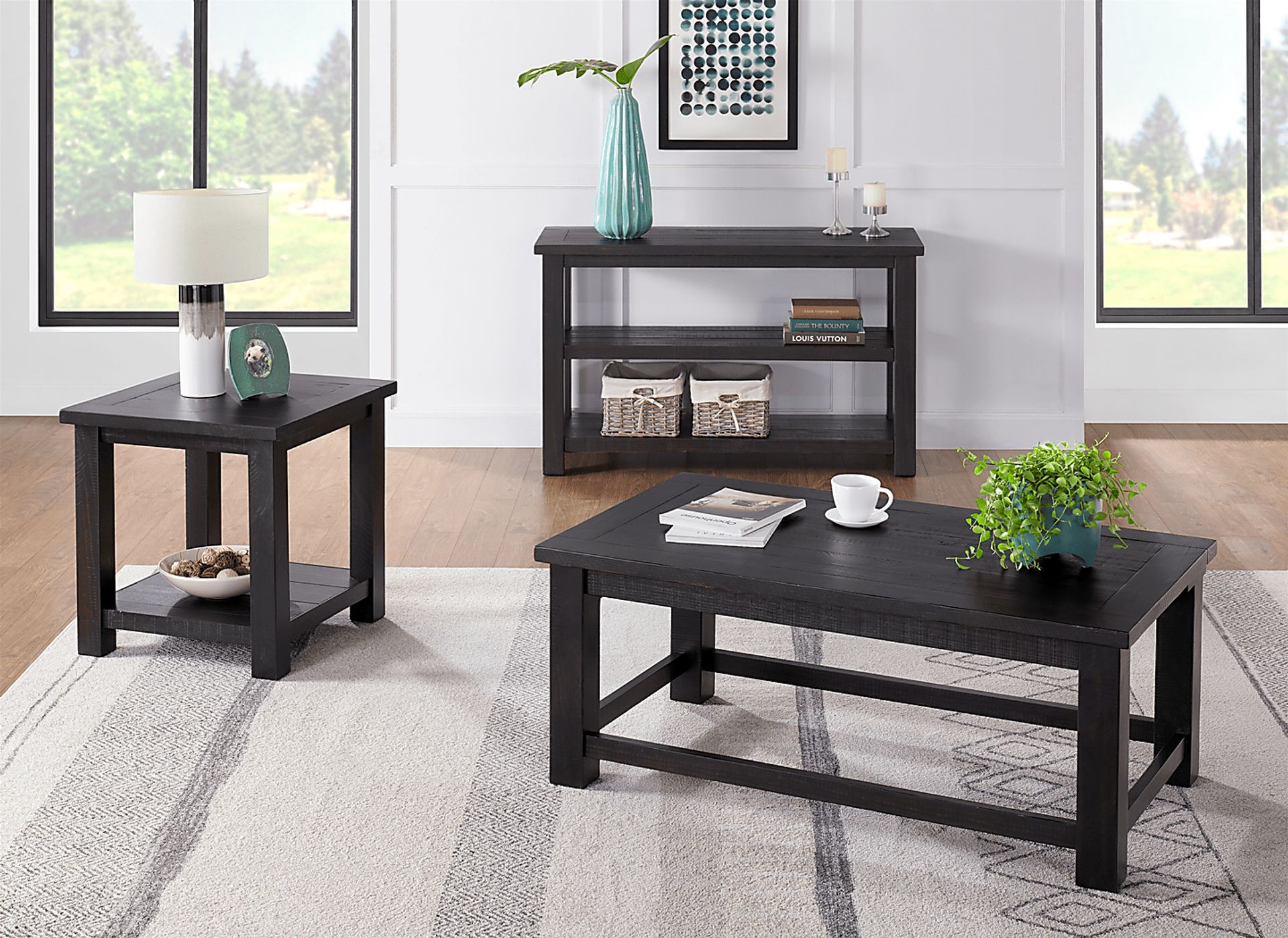 Idylwild Black Coffee Table with Lift Top - Image 8