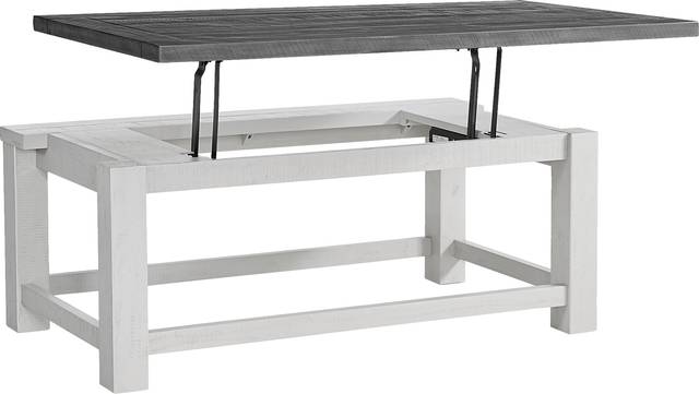 Idylwild White Coffee Table with Lift Top - Thumbnail - Image 2