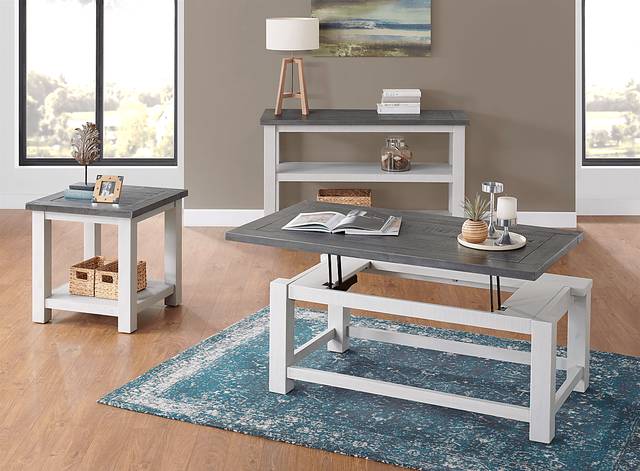 Idylwild White Coffee Table with Lift Top - Thumbnail - Image 10