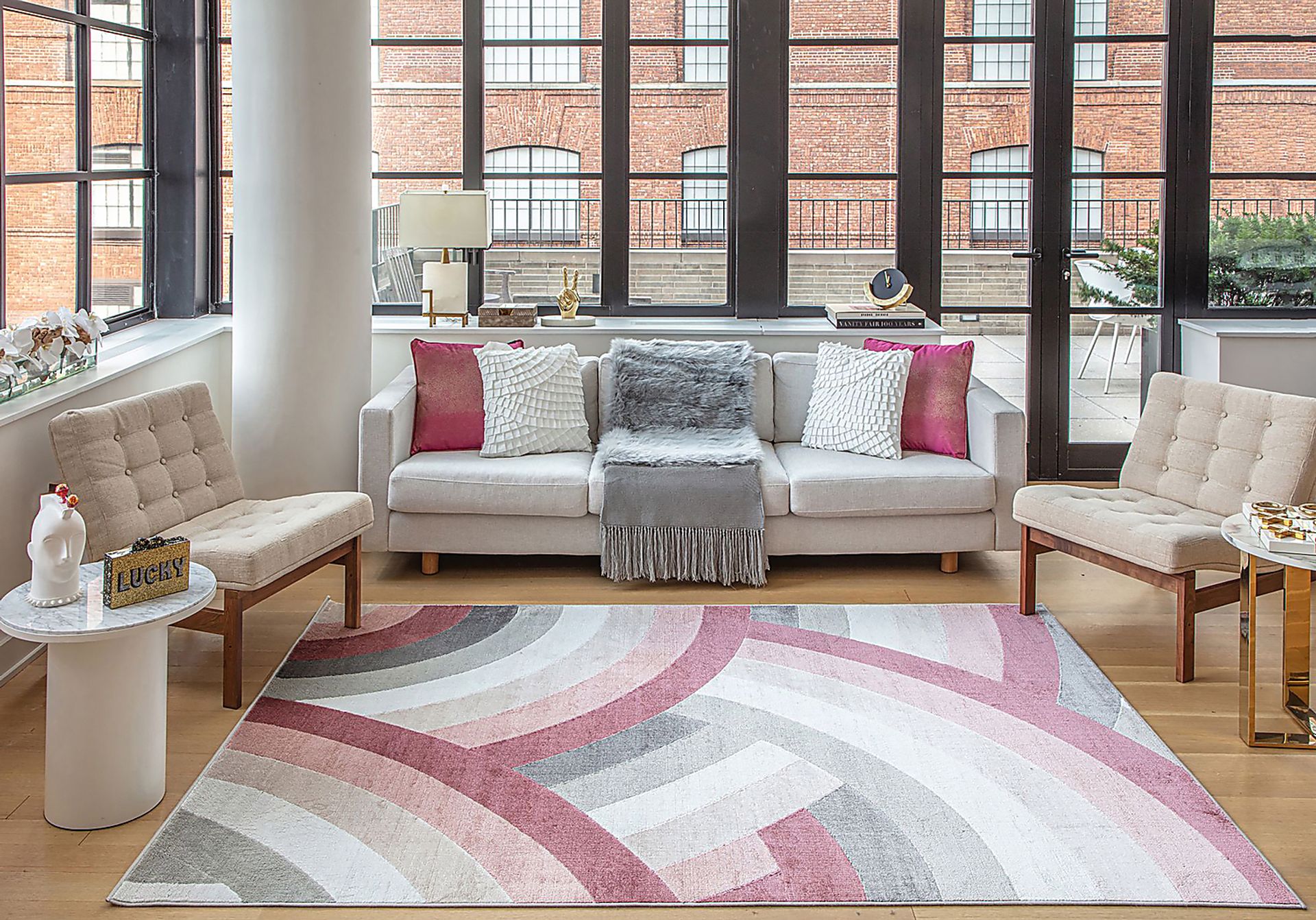 Idyora Pink 8' x 10' Rug - Image 2